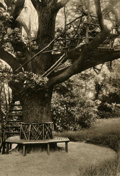 素朴な治療。 -理想的なティーハウス、1920年の木の夏の家。 作： Unbekannt