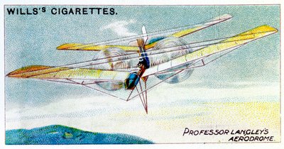 SPラングレース蒸気動力モデル飛行機飛行場、c1896 作： Unbekannt