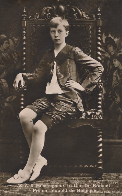 HRH Monseigneur Le Duc De Brabantベルギーのレオポルド王子、c1910。 作： Unbekannt