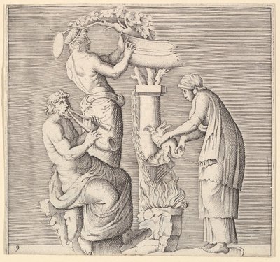 白鳥の犠牲、発行されたca。 1599-1622。 作： Unbekannt
