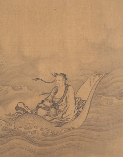 蓮の葉に浮かぶセージ。 作： Unbekannt