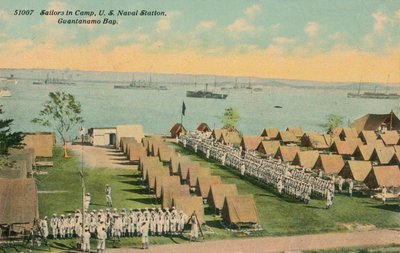 キャンプの船員、米国海軍基地、グアンタナモ湾、c1911 作： Unbekannt