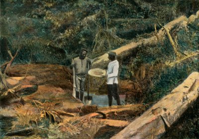 サンテリー。 La Battee Recherche De LOr、Panning for Gold、1900。 作： Unbekannt