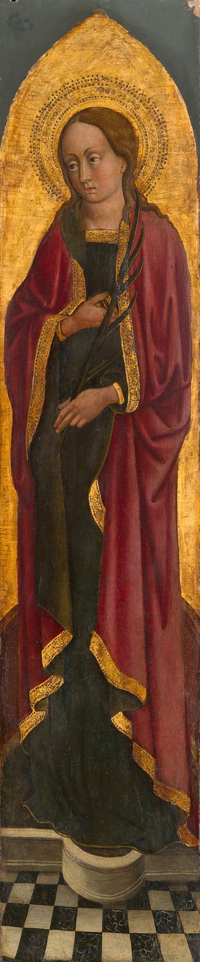 アウグスチノ会の祭壇画、145075 からのパドヴァの聖ジュスティーナ。 作： Unbekannt