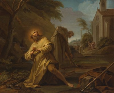 孤独の聖ハイマー、c。 1735年。 作： Unbekannt
