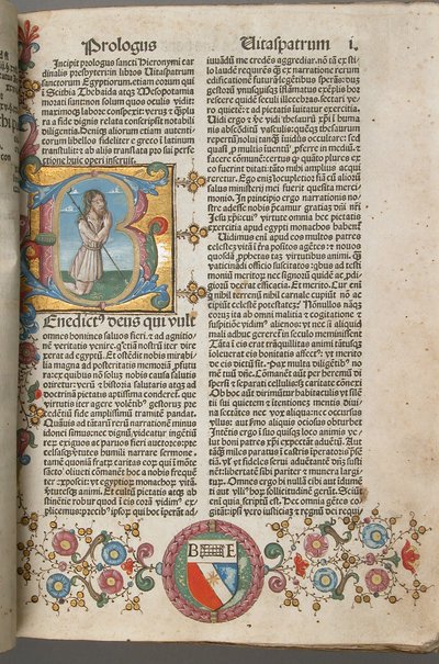 聖ジェロームの父たちの生活、イタリア語、1483年。 作： Unbekannt