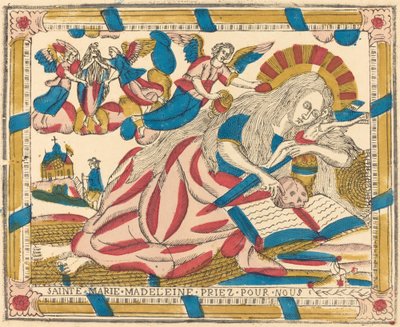 聖マグダラのマリア、私たちのために祈る、c。 1820年。 作： Unbekannt