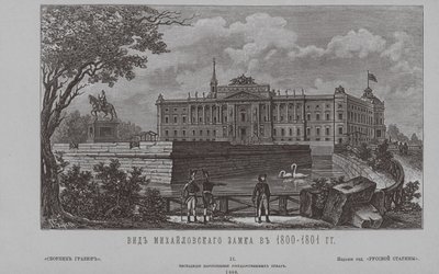 1801年、1850年代の聖ミカエル城 作： Unbekannt