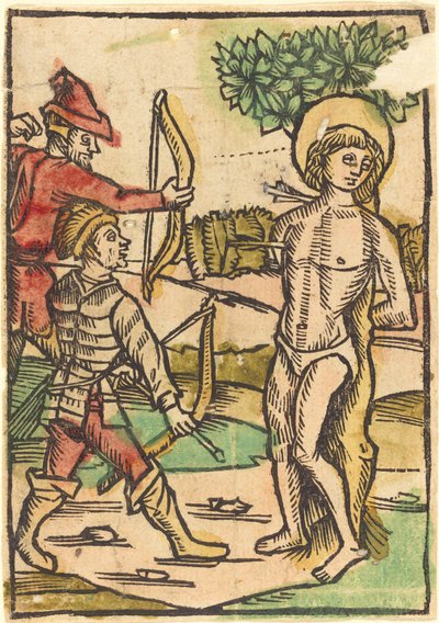 聖セバスチャン、c。 1490年。 作： Unbekannt