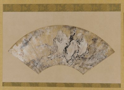 松の下の釈迦、孔子、老子、室町時代、1392-1 作： Unbekannt