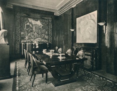ホテルダンコレクターのダイニングルーム、1925年。 作： Unbekannt