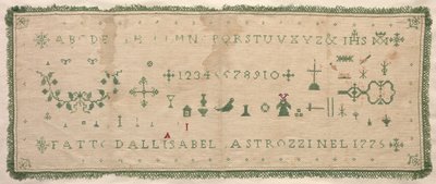 サンプラー、1775年。 作： Unbekannt
