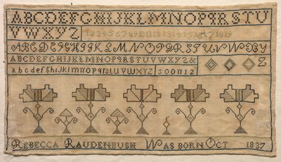 サンプラー、1837年。 作： Unbekannt