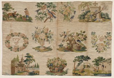 サンプラーフラグメント、1819年。 作： Unbekannt
