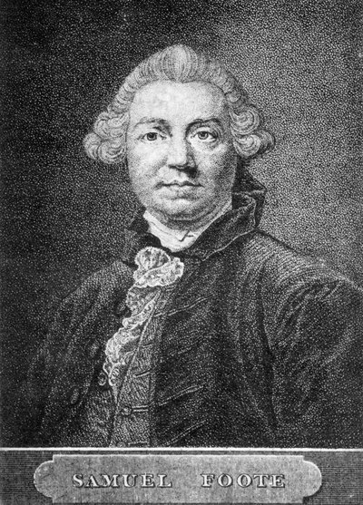 サミュエルフット、18世紀のイギリスの劇作家、俳優、劇場マネージャー、1886年 作： Unbekannt