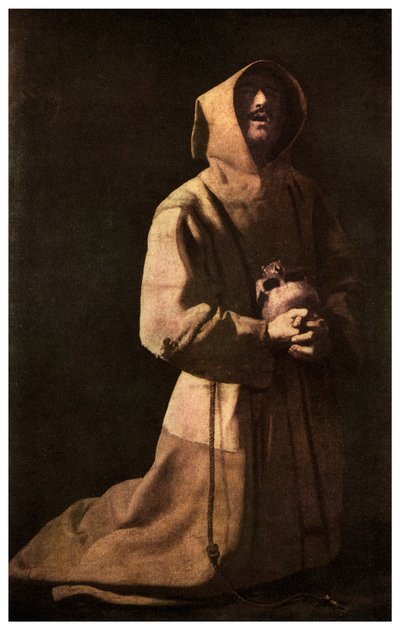 神聖さ：瞑想における聖フランシス、1635-1639 1956 作： Unbekannt