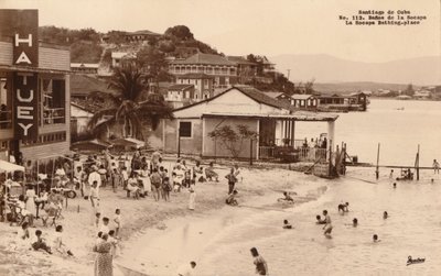 サンティアゴデクーバ。 La Socapa入浴場所、キューバ、c1900年代 作： Unbekannt