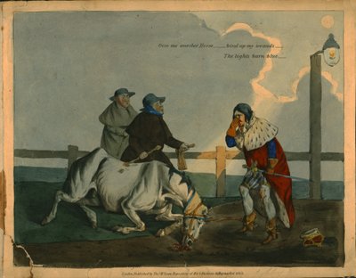 リチャード3世の風刺漫画、c1823。 作： Unbekannt