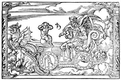 ローマ時代の神、土星、1569 作： Unbekannt