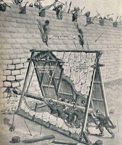 サクソン人が市壁を打倒、c1934 作： Unbekannt
