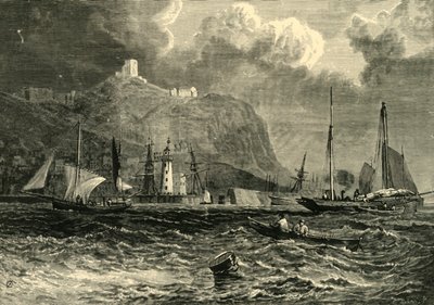 海からのスカボロー城、1898年。 作： Unbekannt