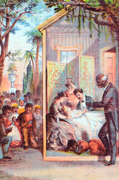 ハリエットビーチャーストーズアンクルトムズキャビン、c1870のシーン 作： Unbekannt