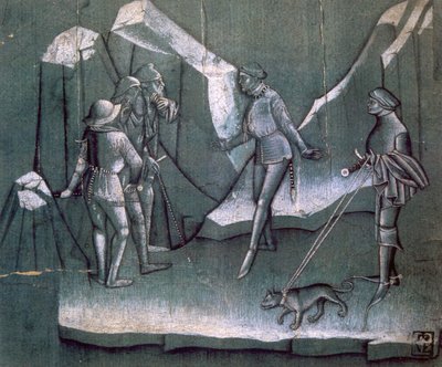 騎士道の物語、c1400のシーン 作： Unbekannt