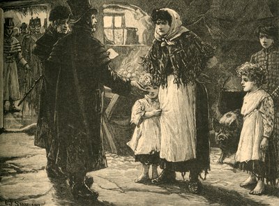 アイルランドの情景：1830年代初頭の1890年の十分の一律司祭の訪問。 作： Unbekannt