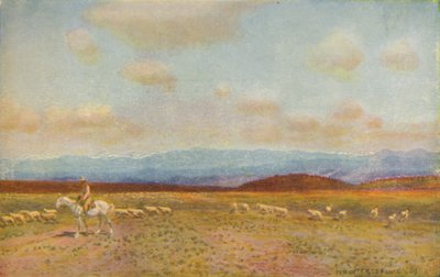 オーストラリア中部低地の風景、1924年 作： Unbekannt