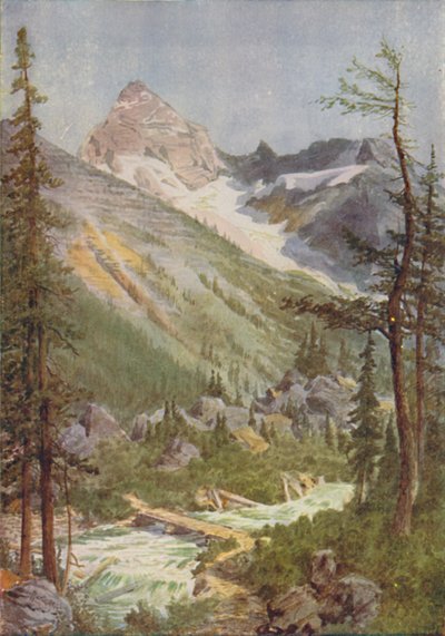 ロッキー山脈の風景、1924年 作： Unbekannt
