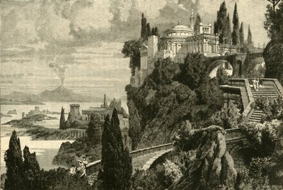 1890年、バラエ近郊のミセナム岬の風景。 作： Unbekannt