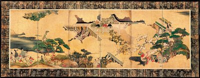源氏物語17世紀の源氏物語の場面 作： Unbekannt