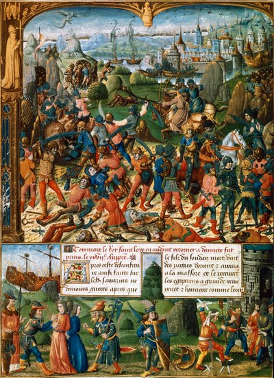 第 7 回十字軍の場面、1248 ～ 1254 年 15 世紀 作： Unbekannt