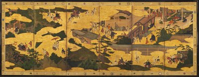 伊勢物語、1600年代半ばのシーン。 作： Unbekannt