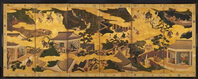 伊勢物語、1600年代半ばのシーン。 作： Unbekannt