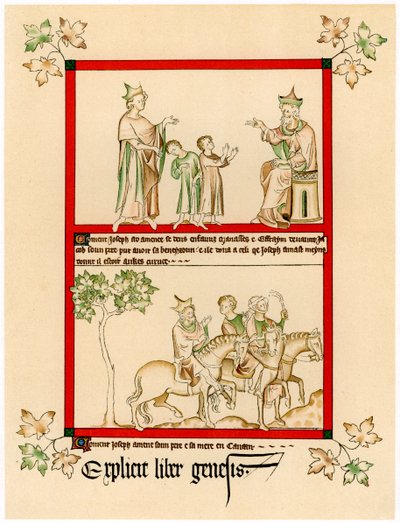 ジョセフの生涯の場面、c1310-1320 作： Unbekannt