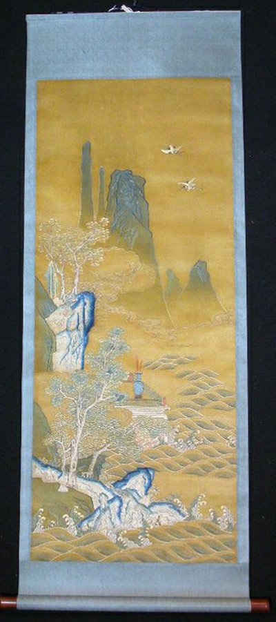 スクロール、中国、清王朝 1644-1911、c。 1840年。 作： Unbekannt