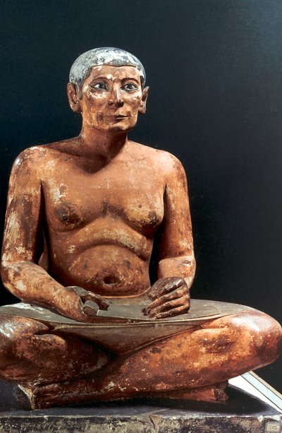 着席書記、古代エジプト人、第5王朝、紀元前2498〜2345年 作： Unbekannt
