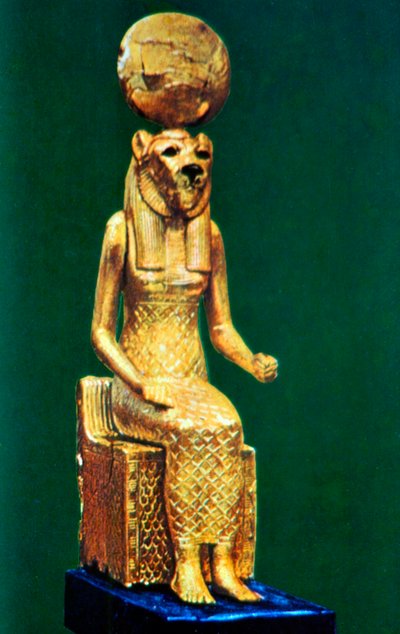 紀元前16〜13世紀の古代エジプトの女神セクメトの像 作： Unbekannt