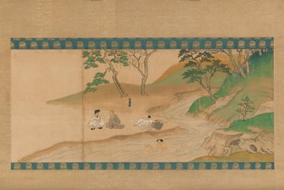 神王寺縁起絵巻 弘仁上人絵伝の一部、14世紀初頭。 作： Unbekannt