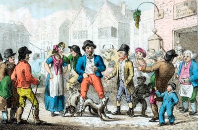 1816年に妻を落札者に売却 作： Unbekannt