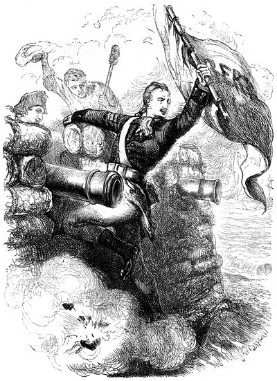 旗を取り戻すジャスパー軍曹、1776 c1880 作： Unbekannt