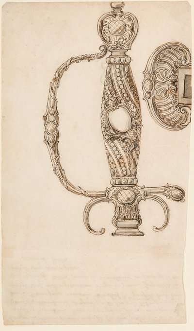 Smallswords の 4 つのデザインのセット、ca. 1725-80。 作： Unbekannt