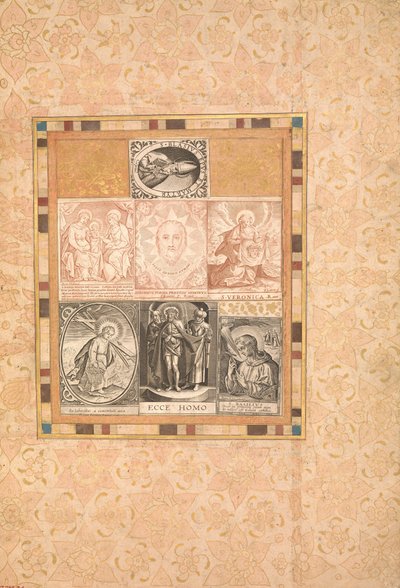 七つの祈りの場面、ベリーニのアルバムからのフォリオ 1600年。 作： Unbekannt