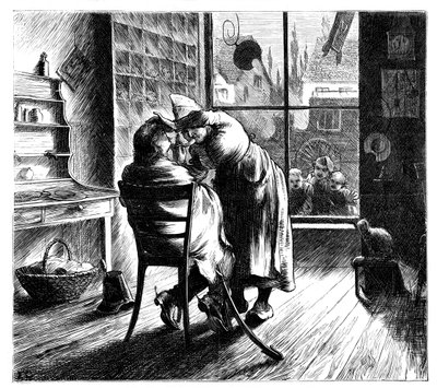 モンミライユで敵を剃る、1870 作： Unbekannt