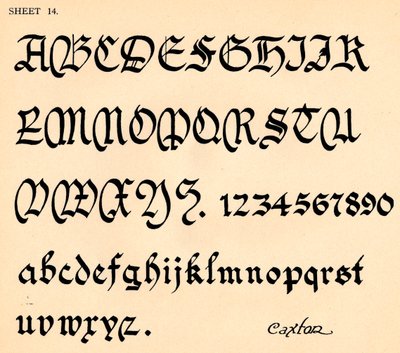 シート14、アルファベットのポートフォリオから、1929 作： Unbekannt