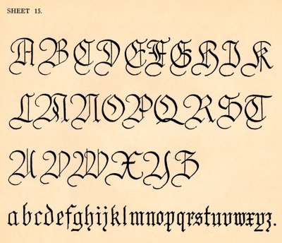 シート15、アルファベットのポートフォリオ、1929 作： Unbekannt