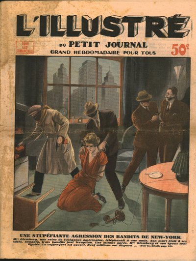 1932年、ニューヨークの盗賊による衝撃的な強盗。 作： Unbekannt