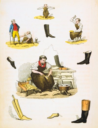 靴屋、c1845 作： Unbekannt