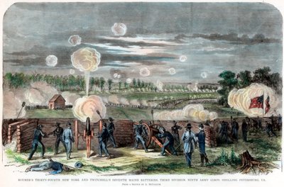 ピーターズバーグ包囲戦、バージニア州、南北戦争、c1864-c1865 作： Unbekannt